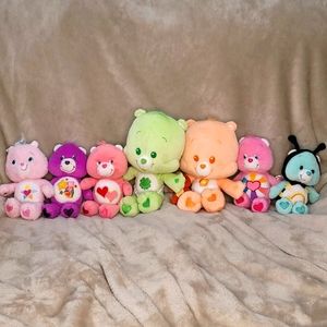 Care Bears  & Cubs lot of 7 Assorted Plush Bears